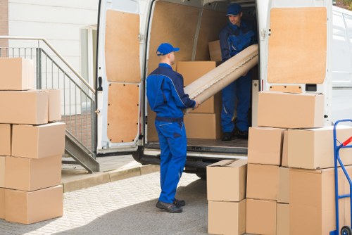 Moving team planning a safe load before transport
