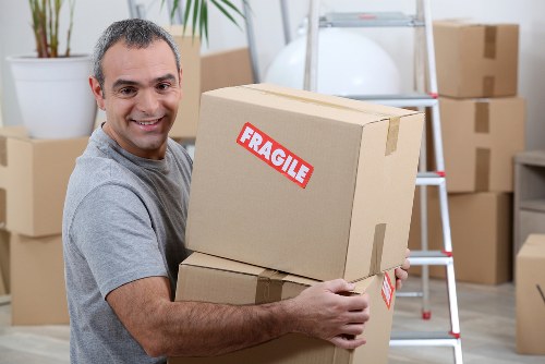 Man and van removals service operating in Waterloo with local moving vehicle