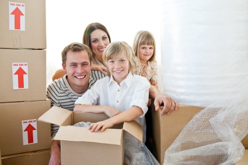 House removalists in Waterloo transporting belongings through a city street