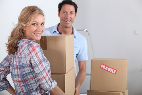 Protective packing and lifting equipment used for furniture removals in Waterloo