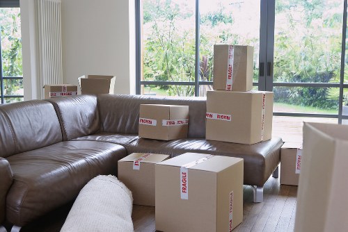 Different box sizes and protective packing supplies for Waterloo moves